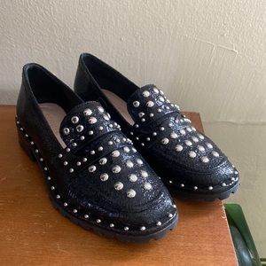 Schutz studded loafers Sz 6.5